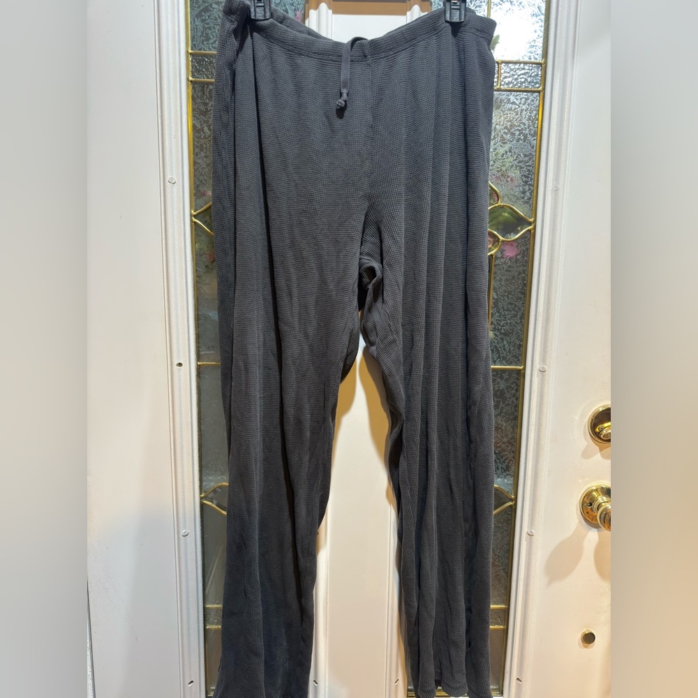 SKIMS waffle knit wide leg lounge pants
